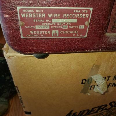 Webster Wire Recorder 80-1