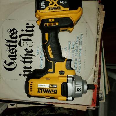 Dewalt Brushless Impact Gun With Battery And Charger (like new)