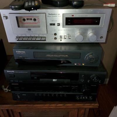 Stereo Equipment, DVD Player, Reciever, CD Player
