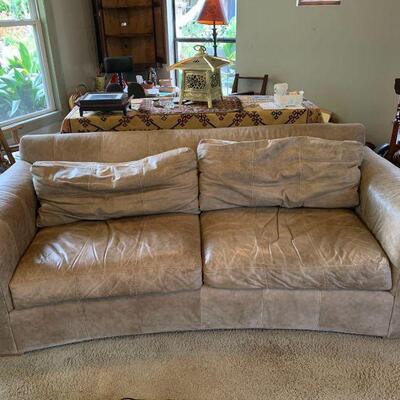 https://ctbids.com/#!/description/share/749512 Century furniture leather in great condition with minor ink markings (see photo) 2 loose...