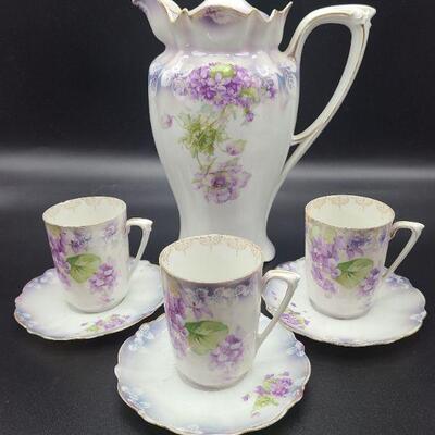 https://ctbids.com/#!/description/share/749528 Beautiful china from Prussia. Three small tea cup plates,they measure 5