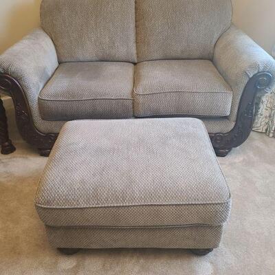 Ashley Furniture Martinsburg sofa in meadow color chenille fabric measures 63