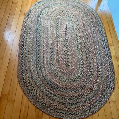 Pastel colors - braided rug