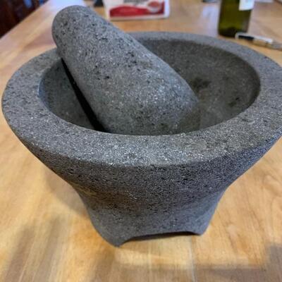 Stone mortar & pestle