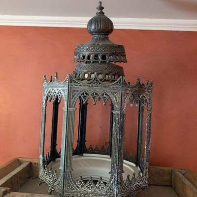 Vintage Moroccan metal lantern
