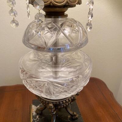 Gorgeous vintage crystal lamp 