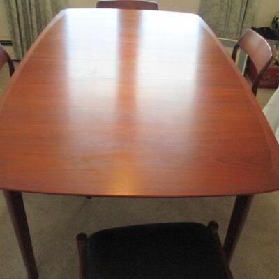 Westnofa Mid Century Modern Danish Complete Dining Room Suite 6 Chairs ~ 2 Arm Chairs ~ Credenza And China Cabinet