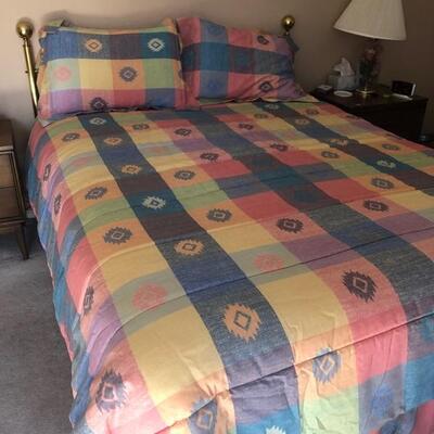Queen bed set (comforter set sold separately)