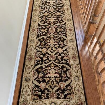 Lot #34--wool rug, runner, from India--$45--96"Lx30"W