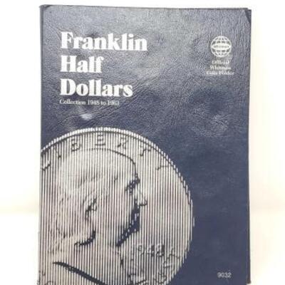 
#670 â€¢ Franklin Half Dollars Collection 1948 to 1963 With COA