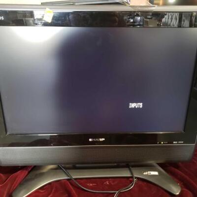 Lot 1114: 26" Sharp Aquos Television