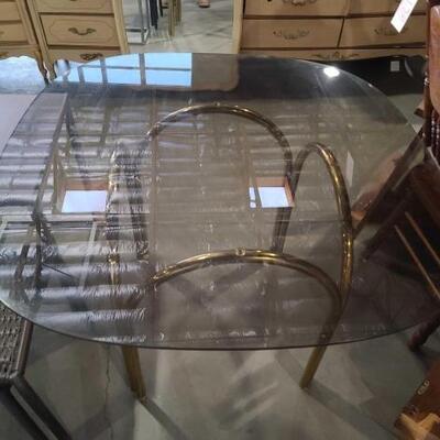#2130 • Glass Top Table