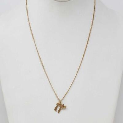 #286 â€¢ 14k Gold Necklace And Pendant, 4.8g