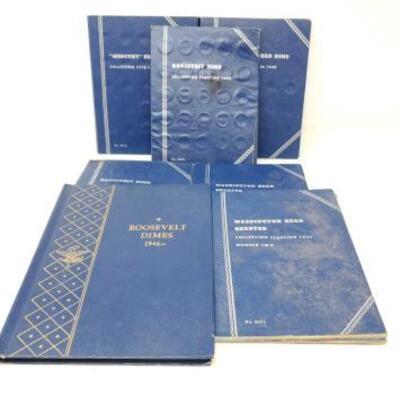 #686 â€¢ Roosevelt Dime Collections, Washington Head Quarter, and "Mercury" Head Dimes Collections

