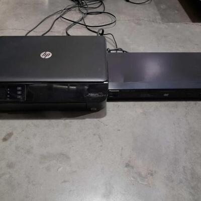 #1170 â€¢ Panasonic DVD Player and HP Envy 4500 Printer and scanner