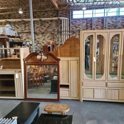 #2224 • 2 Entertainment Centers, Mirror, And China Cabinet