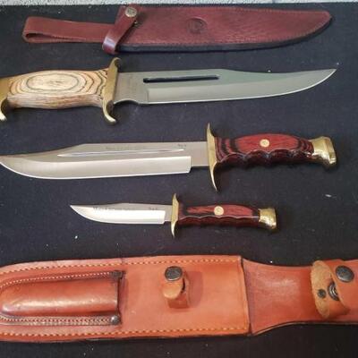 #994 â€¢ Muela Bowie Knife Set and Timber Rattler TR88 Knife