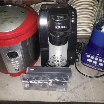 #4220 â€¢ One Crockpot, One Keurig Coffee Machine, One Blender, and more.