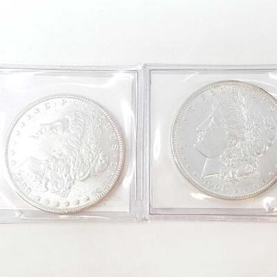 #642 • 1890 And 1900 Morgan Silver Dollars