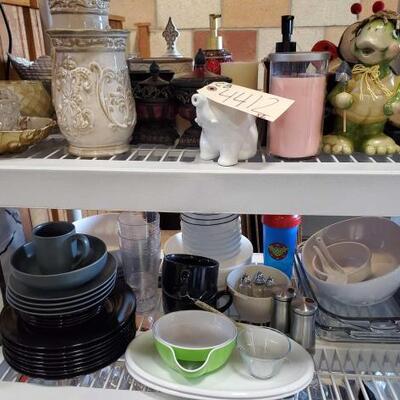 #4412 â€¢ Plates, Bowls, Salt and Pepper Shakers, Soap Dispensers, Serving Trays and More