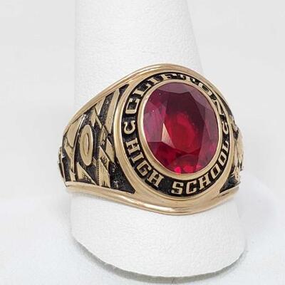 #352 • 10k Gold High School Ring, 12.2g