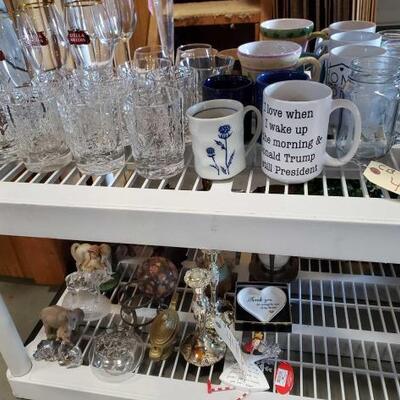 #4416 â€¢ Coffee Mugs, Crystal Glasses, Statues, Mason Jars, and Other Home Decor