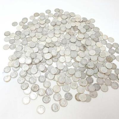#682 â€¢ 431 Pre 1964 Silver Dimes -1062g