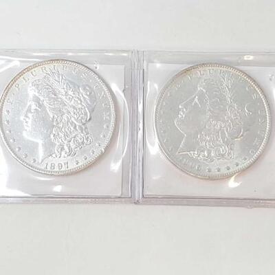 #640 • 1896 And 1897 Morgan Silver Dollars