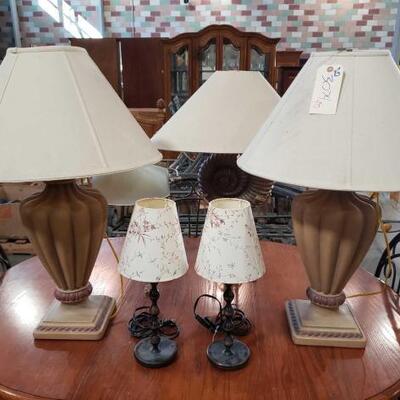 #3074 • 6 Lamps with shades 