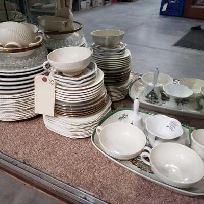 #888 â€¢ Misc China Plates, Bowls, and Serving Tray
