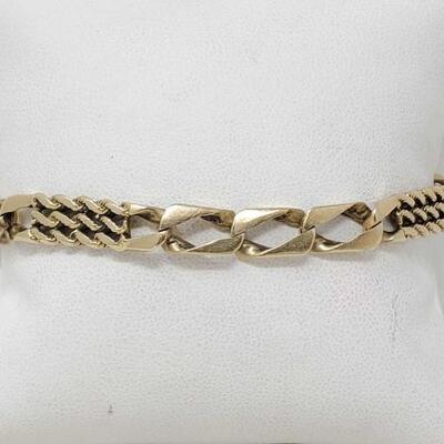 #287 • 14k Gold Bracelet, 18.1g