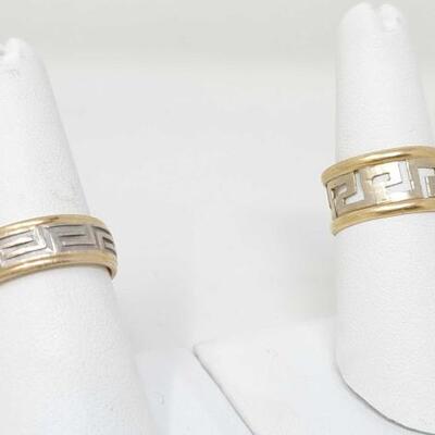 #304 • Two 14k Gold Rings, weighs approx 11.4g