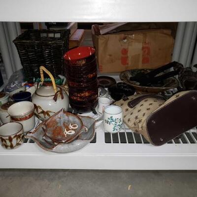 #4030 â€¢ Beverly Hills Polo Club Purse, Asian glassware, and more. 