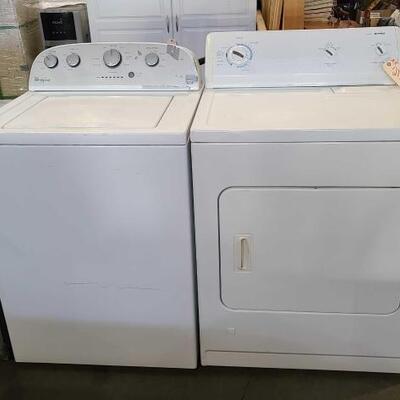 #2162 • Whirlpool Washer And Kenmore Dryer