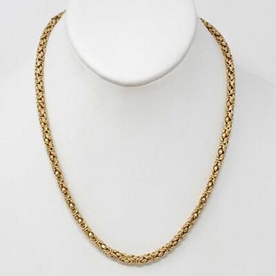 #306 â€¢ 14k Gold Chain Necklace, weighs approx 18.9g