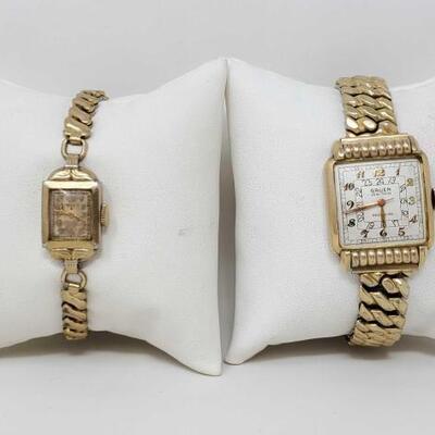 380 • Elgin And Gruen Gold Filled Watches, 55.5g

