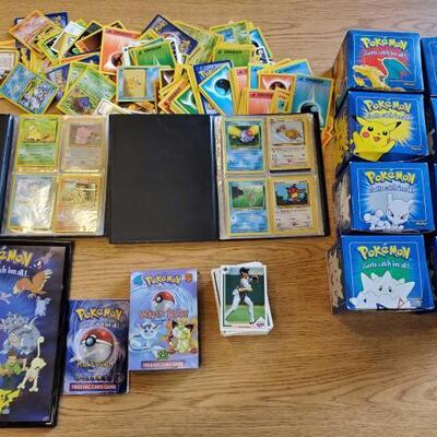 #4418 â€¢ Pokemon Cards, Burger King 23k Gold Plated Cards, and Baseball Cards. 