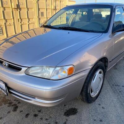 140	

1999 Toyota Corolla. CURRENT SMOG
SEE VIDEO...
Year: 1999
Make: Toyota
Model: Corolla
Vehicle Type: Passenger Car
Mileage: 146554...