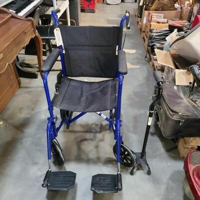 #2214 • Wheel Chair, Walker, And Cane