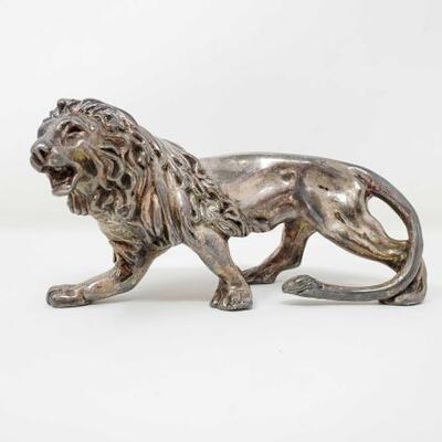#486 â€¢ Sterling Silver Lion Figure, 191g