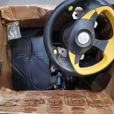 1184 â€¢ Playstation 2, Video game car steering wheel, and more