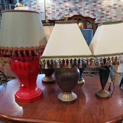 #3070 • 5 Lamps with shades 