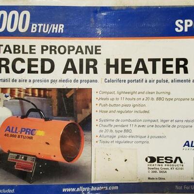 All-Pro Table Propane Forced Air Heater