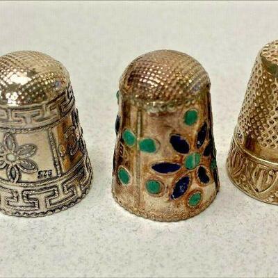https://www.ebay.com/itm/125319140547	LB1055 THIMBLES STERLING SILVER SET OF 3 FROM GREECE 		Auction 	 Starts 05/20/2022 After 6 PM 
