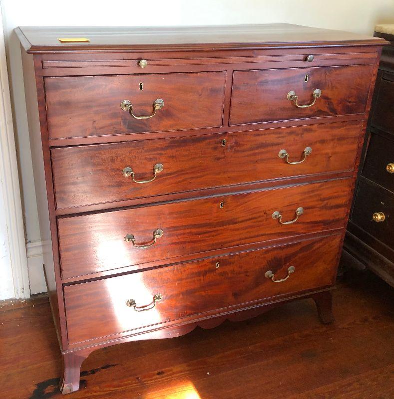 https://www.ebay.com/itm/124557725889	WRG5010 Wooden Chest of Drawers w/ Brushing Slide Estate Sale Local Pickup		 Buy-it-Now 	 $850.00 
