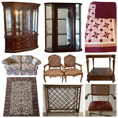 Wonderful Vintage Dixie French Furniture, Royal Doulton Mugs, Ethan Allen Wood End Tables, Vintage Panasonic Box Speakers, Avanti...