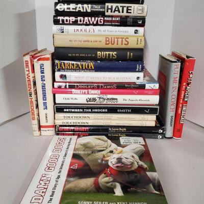 Large collection of hardcover books of the Georgia Bulldogs and Vince Dooley and other miscellaneous books....