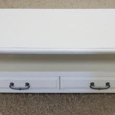 1088	PIER 1 TWO DRAWER COFFEE TABLE, PAINTED WHITE, 46 IN X 23 3/4 IN X 18 IN HIGH
