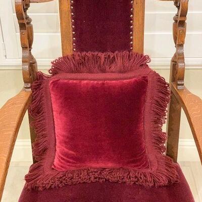 Velour Accent Chair