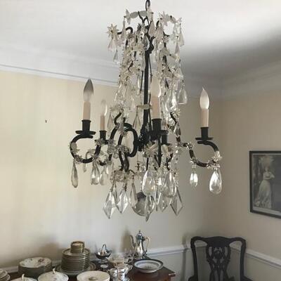 Antique French crystal chandelier $850
20 X 28"